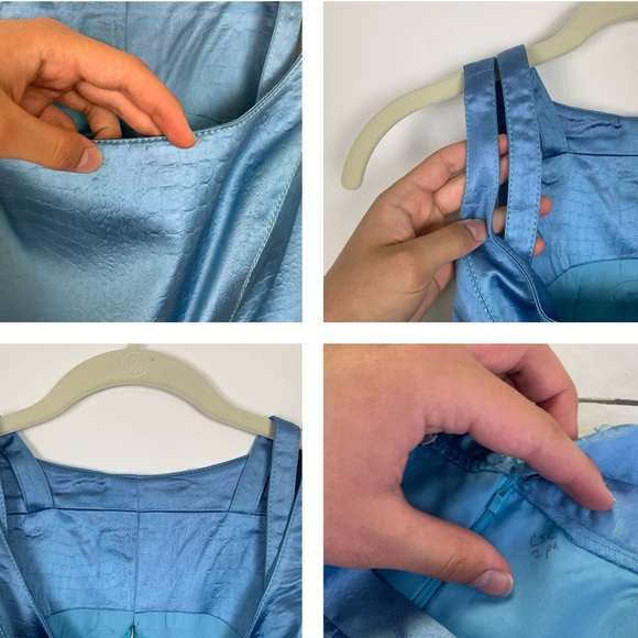 Vintage Alberto Makali Blue Reptilian 3-Piece Suit Set - Picture 15 of 16